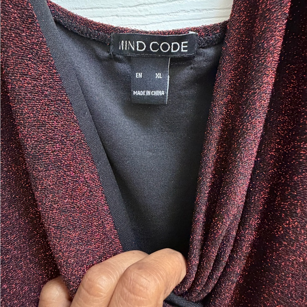 Mind Code Sparkling Maroon/Red Jumper - image 2